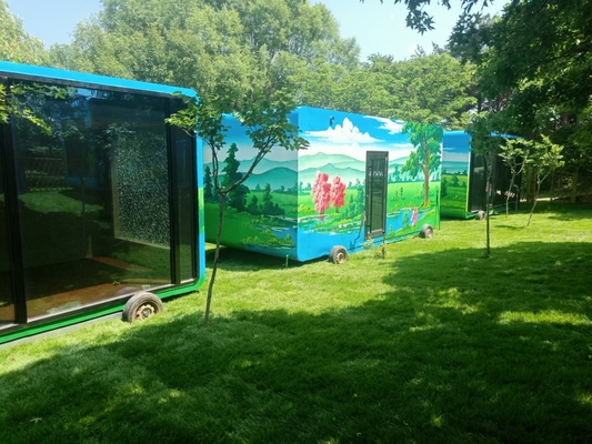Özel Prefabrik Katlanabilir Konteyner Ev Pu Sandviç Panel Modüler Çelik Konstrüksiyon