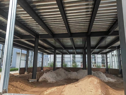 Çift Katlı Q235B Q345B Metal Çelik Prefabrik Binalar Korozyon Önleyici