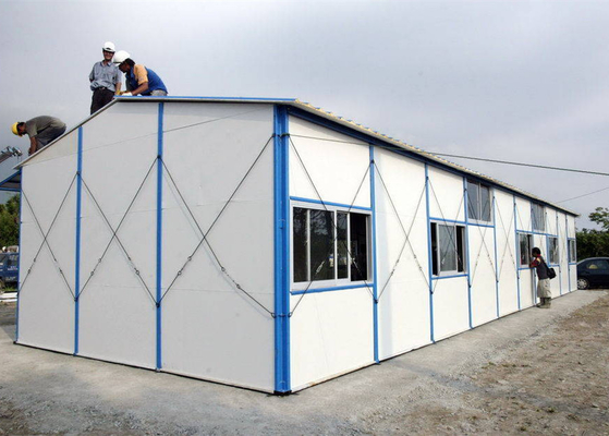 Konforlu Prefabrik Metal Evler Soğuk Şekillendirilmiş Çelik Prefabrik Ev