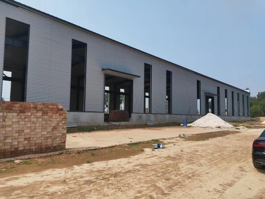 Endüstriyel Kullanım İçin Prefabrik Bina Sıcak Daldırma Galvanizli Çelik Yapı Atölyesi