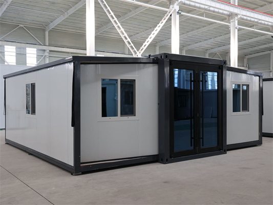 Mobil Katlanabilir Genişletilebilir Konteyner Evi Çift Kanatlı Ön Yapılandırılmış Modüler Çok yönlü
