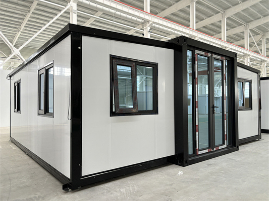 Mobil Katlanabilir Genişletilebilir Konteyner Evi Çift Kanatlı Ön Yapılandırılmış Modüler Çok yönlü