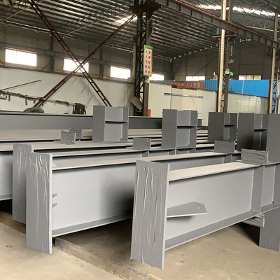Prefab Metal Çatı Ağır Yapısal Çelik Çerçeve İnşaat Depo