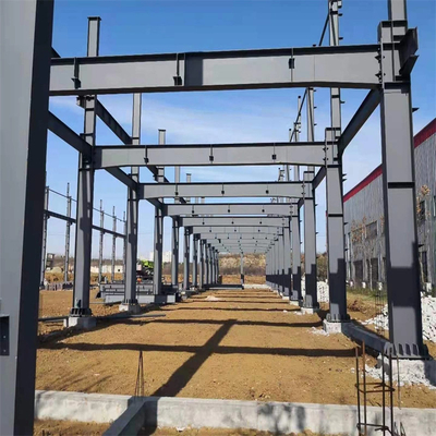Q235 / Q355 Karbon yapılı çelik prefabrik çelik atölyesi inşaatı