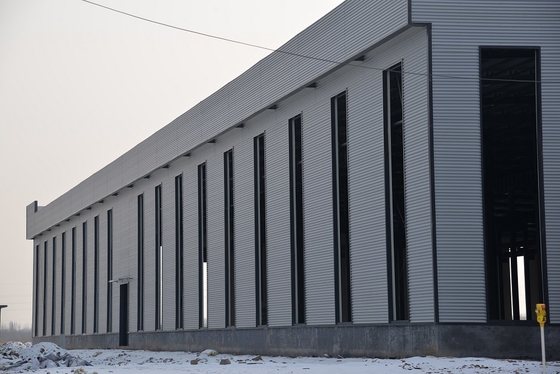 Lojistik Parkı Özelleştirilmiş Çelik Yapı Q235B Prefabrik Metal Depo