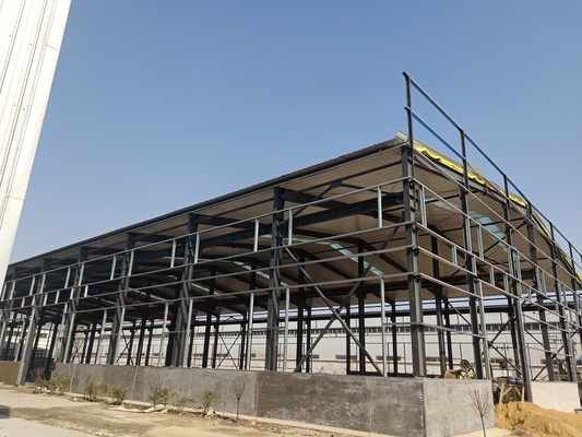 Stadyum Aktivite Merkezi Binasının Yüksek Yangın Önleyici Prefabrik Çelik Konstrüksiyonu