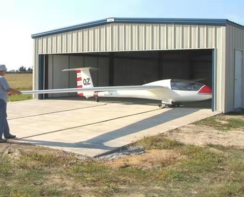 Q345B Q235B Prefabrik Çelik Çerçeve Hangar Prefabrik Hangar Binaları