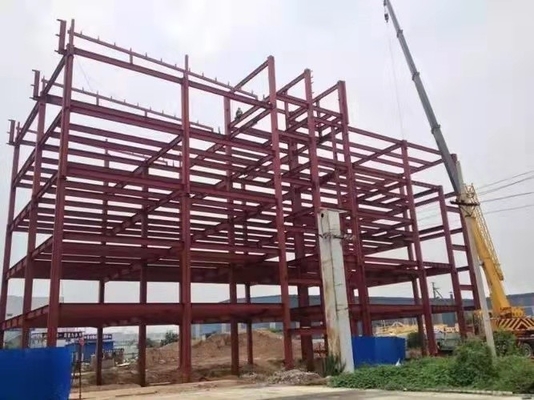 Bungalov için Fiberglas Yün Prefabrik Çelik Çerçeve Binalar