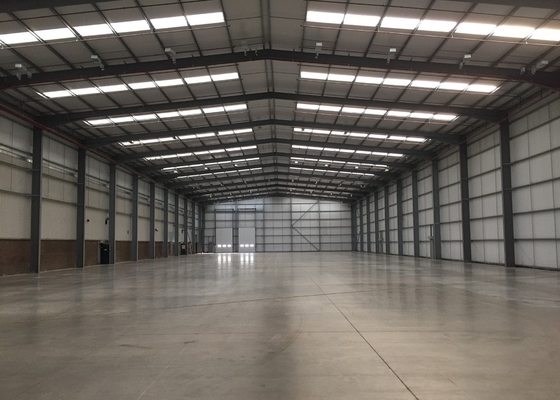 OEM Çevre Çelik Yapı Atölyesi Kolay Montajlı Prefabrik Depo
