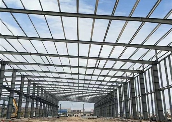 Anti Sismik Çelik Yapı Atölyesi Q345B Q235B Prefabrik Metal Depo Binası