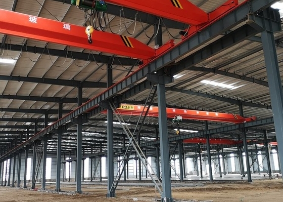 CE Prefabrik Metal Çerçeveleme Vinç Atölyesi Çelik Yapı Evleri
