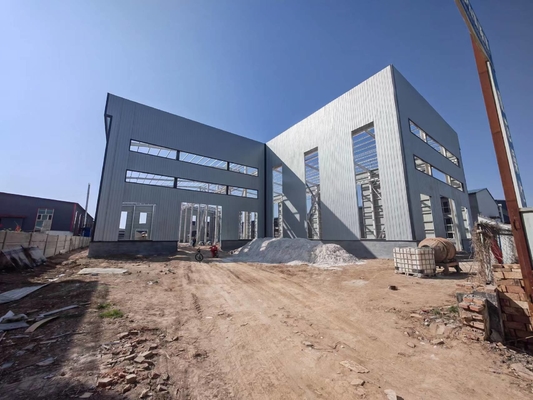 Boyalı Prefabrik Çelik Çerçeve Endüstriyel Kimyasal Çelik Yapı Atölyesi